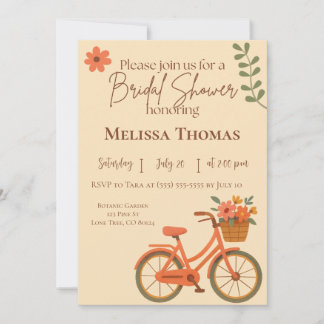 Invitation à une fête de mariage, Bicyclette flora