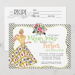Invitation à une fête de mariage   Femme au foyer 