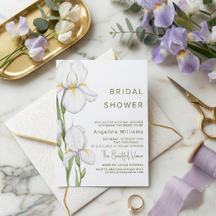 Invitation à une fête de mariage "Iris délicats"