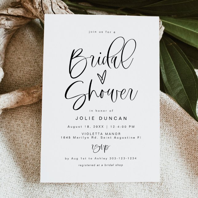 Invitation à une fête de mariage, typographie boho (Créateur téléchargé)