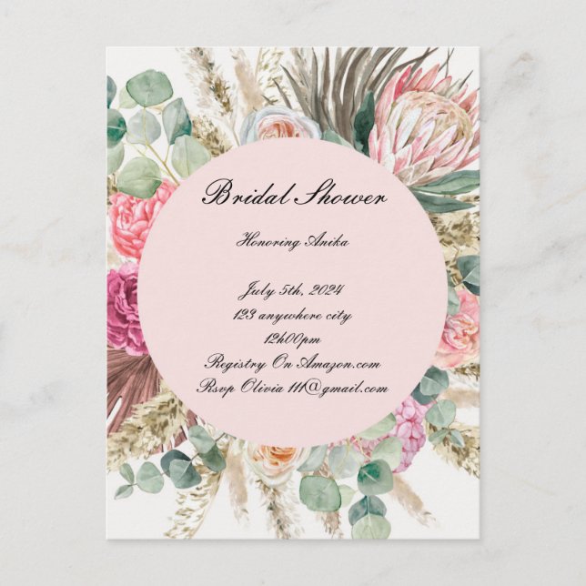 INVITATION À UNE FÊTE DE MARIÉE (Devant)