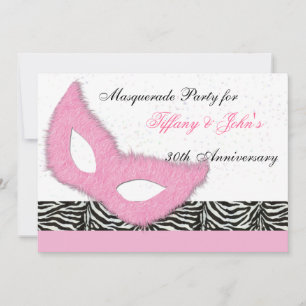 Invitation à une fête de masquerade amusante