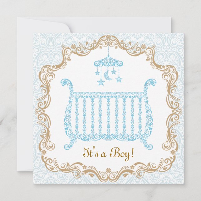 Invitation à une fête de naissance de garçon (Devant)