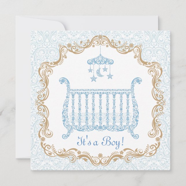 Invitation à une fête de naissance de garçon (Devant)