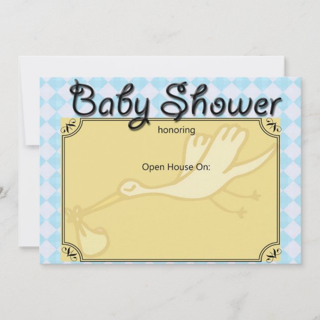 Invitation à une fête de naissance pour garçon (Devant)