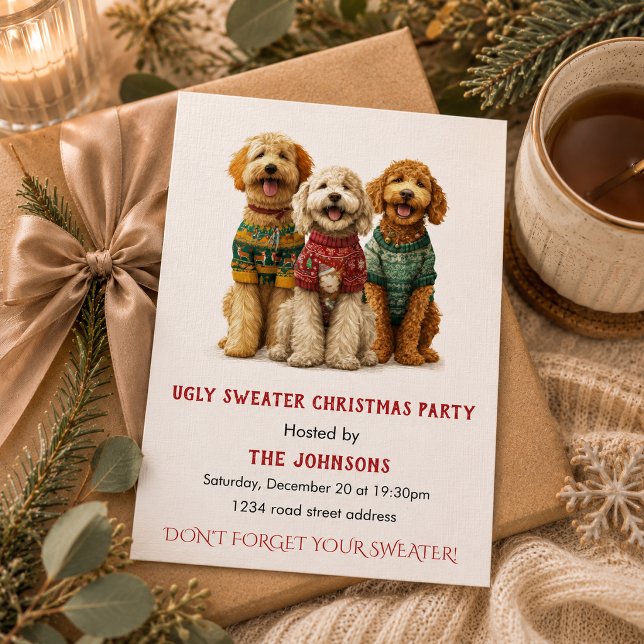 Invitation à une fête de Noël au pull moche (Créateur téléchargé)