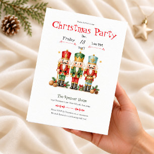 Invitation à une fête de Noël avec un casse-noiset