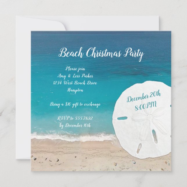 Invitation à une fête de Noël et du Nouvel An sur  (Devant)
