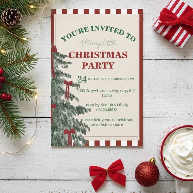 Invitation à une fête de Noël, Invitation pour les (Créateur téléchargé)