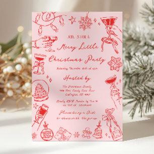 Invitation à une fête de Noël joyeuse et peu nombr