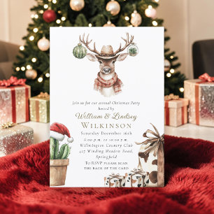 Invitation à une fête de Noël occidentale