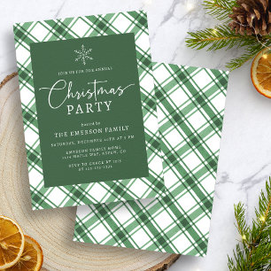 Invitation à une fête de Noël verte