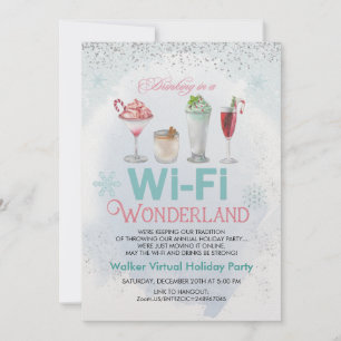 Invitation à une fête de Noël virtuelle