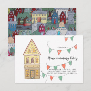 Invitation à une fête de pendaison de crémaillère 