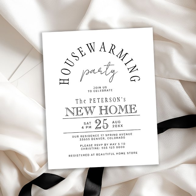 Invitation à une fête de pendaison de crémaillère  (Créateur téléchargé)
