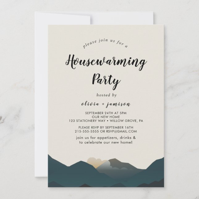 Invitation à une fête de pendaison de crémaillère  (Devant)