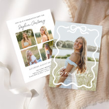 Invitation à une fête de remise de diplômes avec p