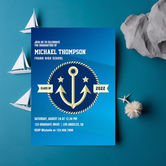 Invitation à une fête de remise de diplômes sur le (Créateur téléchargé)