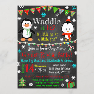 Invitation à une fête de révélation du sexe