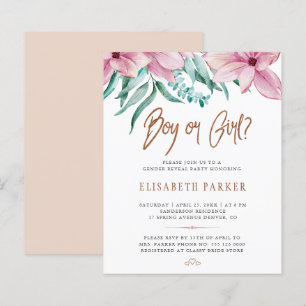 Invitation à une fête de révélation du sexe du béb