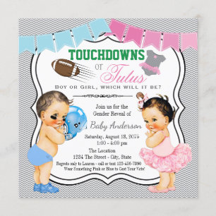 Invitation à une fête de révélation du sexe 'Touch