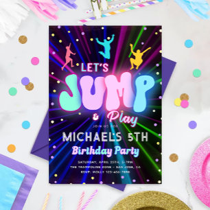 Invitation à une fête de saut   Fête sur trampolin