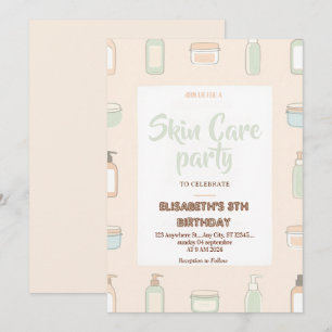 Invitation à une fête de soins personnels pour la