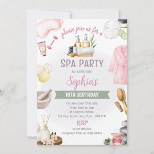 Invitation à une fête de spa, détente naturelle et