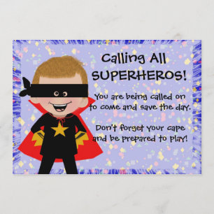 Invitation à une fête de super-héros