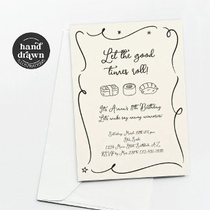 Invitation à une fête de sushi