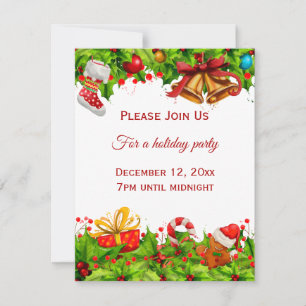 Invitation à une fête de vacances Affaires ou pers