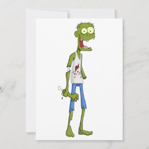 Invitation à une fête de zombies – Carte Halloween