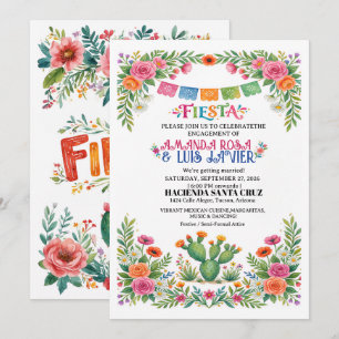Invitation à une fête d'engagement vibrante à la m