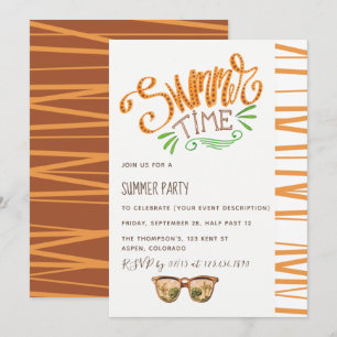 Invitation à une fête d'été
