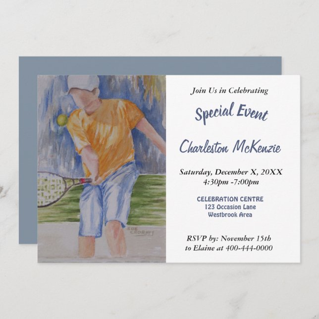 INVITATION À UNE FÊTE D'ÉTÉ DANS LA COUR (Devant / Derrière)