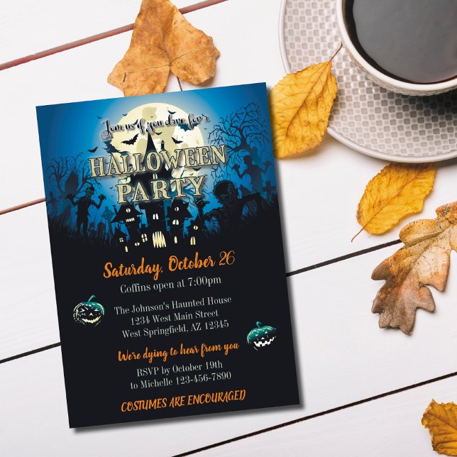 Invitation à une fête d'Halloween (Créateur téléchargé)