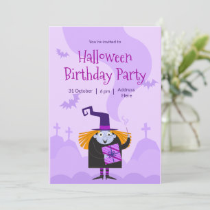 Invitation à une fête d'Halloween, Anniversaire d'