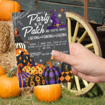 Invitation à une fête d'Halloween au jardin de cit