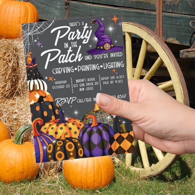 Invitation à une fête d'Halloween au jardin de cit (Créateur téléchargé)
