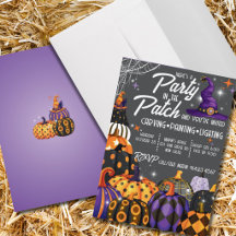 Invitation à une fête d'Halloween au jardin de cit