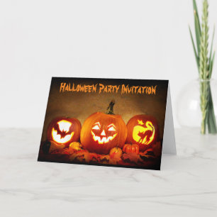 Invitation à une fête d'Halloween. Carte