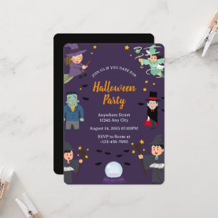 Invitation à une fête d'Halloween effrayante