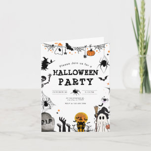 Invitation à une fête d'Halloween, Fête effrayante
