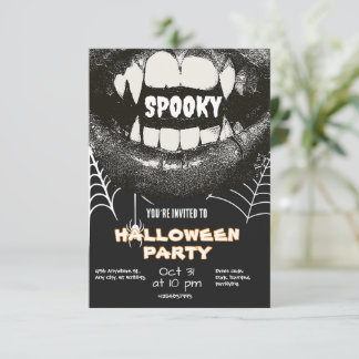 Invitation à une fête d'Halloween | Halloween effr