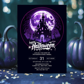 Invitation à une fête d'Halloween joyeuse | Maison