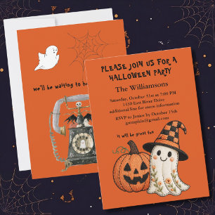 Invitation à une fête d'Halloween pour adultes Cit