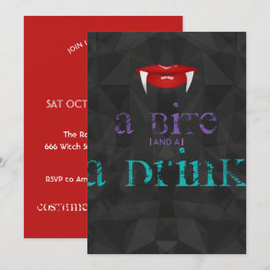Invitation à une fête d'Halloween pour adultes 'Un