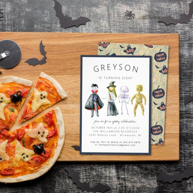 Invitation à une fête d'Halloween pour enfants (Créateur téléchargé)