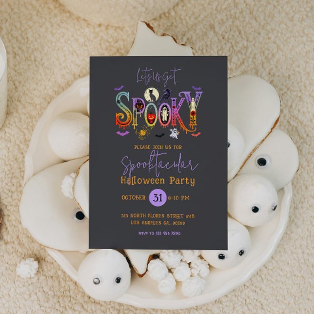 Invitation à une fête d'Halloween Spooktacular (Créateur téléchargé)