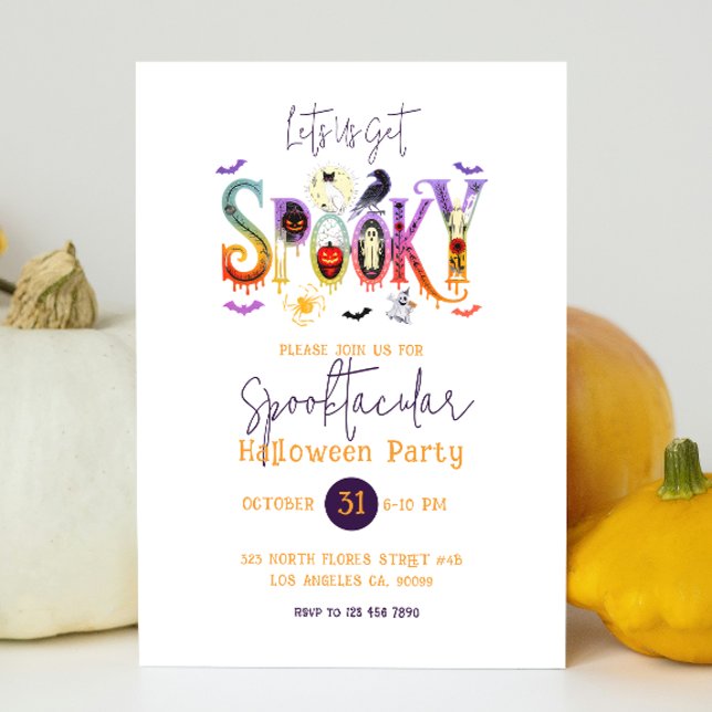 Invitation à une fête d'Halloween Spooktacular (Créateur téléchargé)